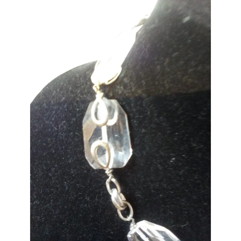 Vintage Beautiful Givenchy Statement Chucky Lucite Necklace - Picture 3 of 3